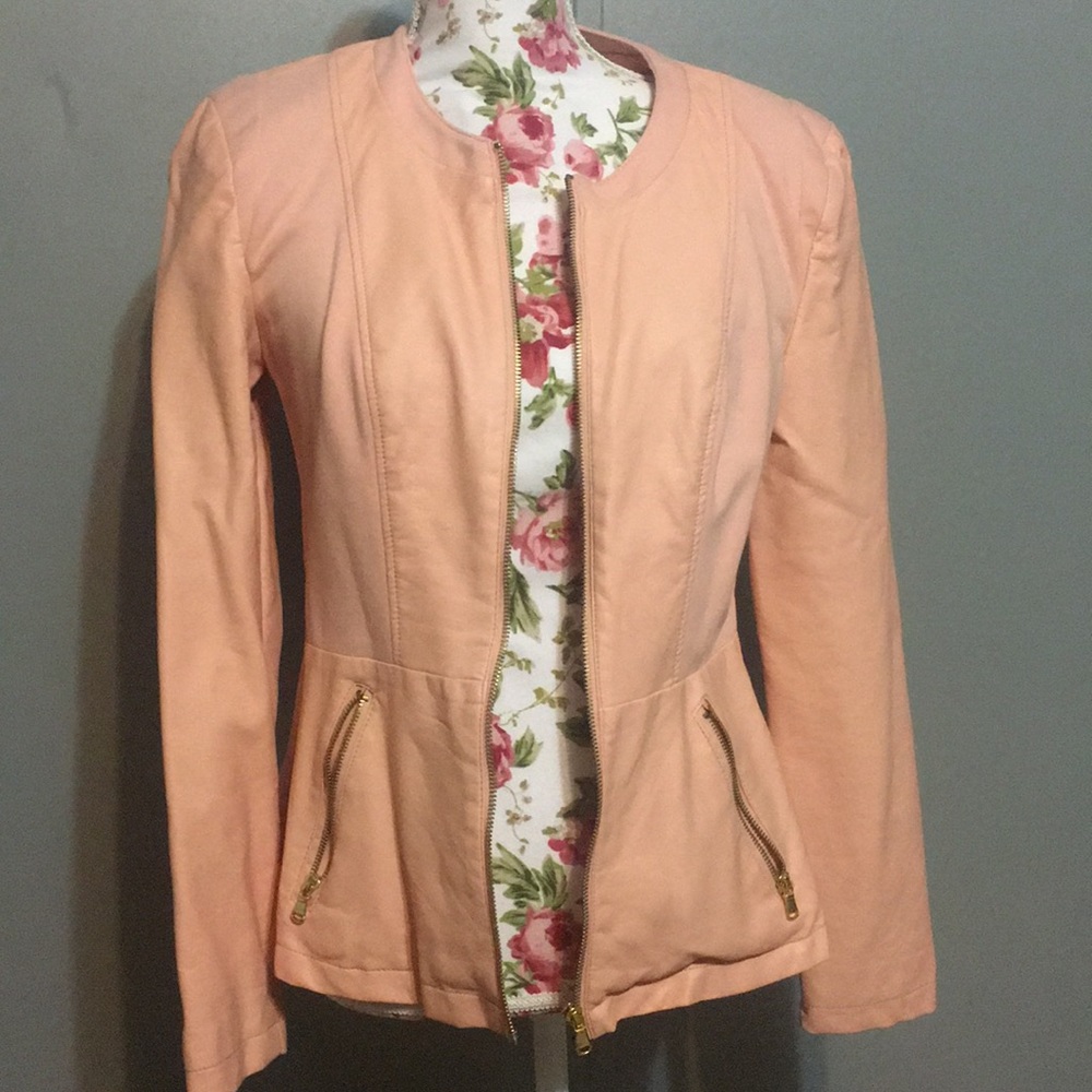 Faux leather jacket